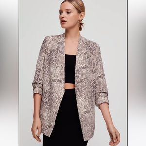 Aritizia Babaton Snakeskin Blazer and Short Set